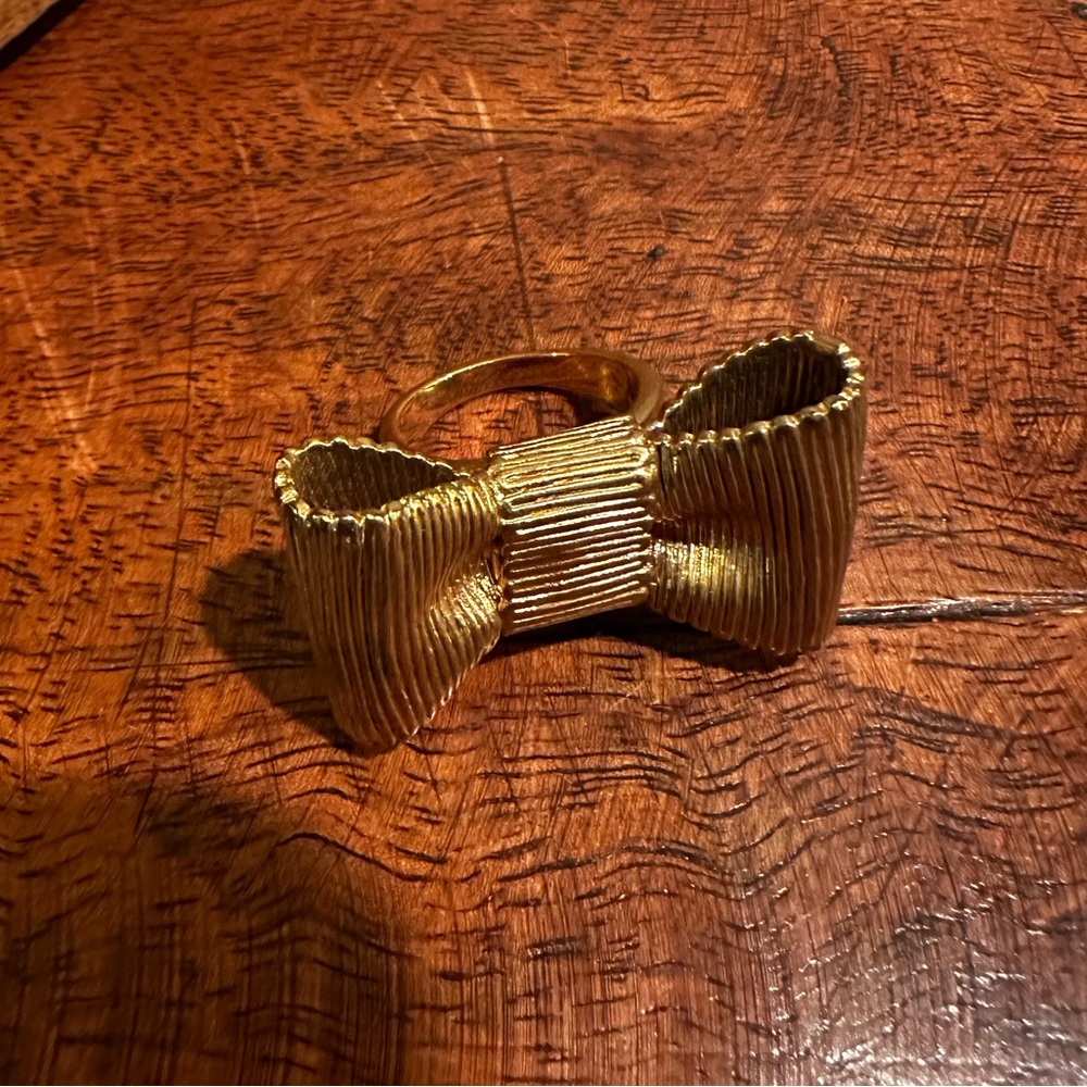 Kate Spade Gold Bow Ring